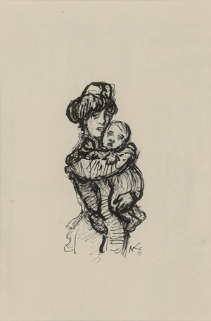 Lot 7099, Auction  126, Kubin, Alfred, Pflegerin mit Kind