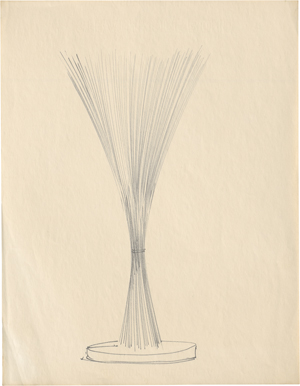 Lot 8040, Auction  126, Bertoia, Harry, Untitled (bundled wire form drawing)