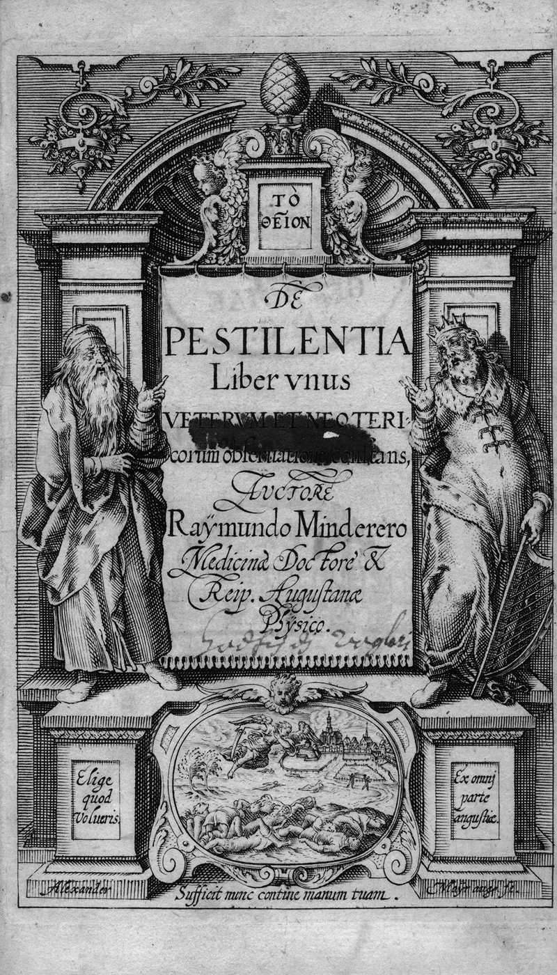 Lot 320, Auction  126, Minderer, Raimund, De Pestilentia liber unus. Veterum et neotericorum observatione constans