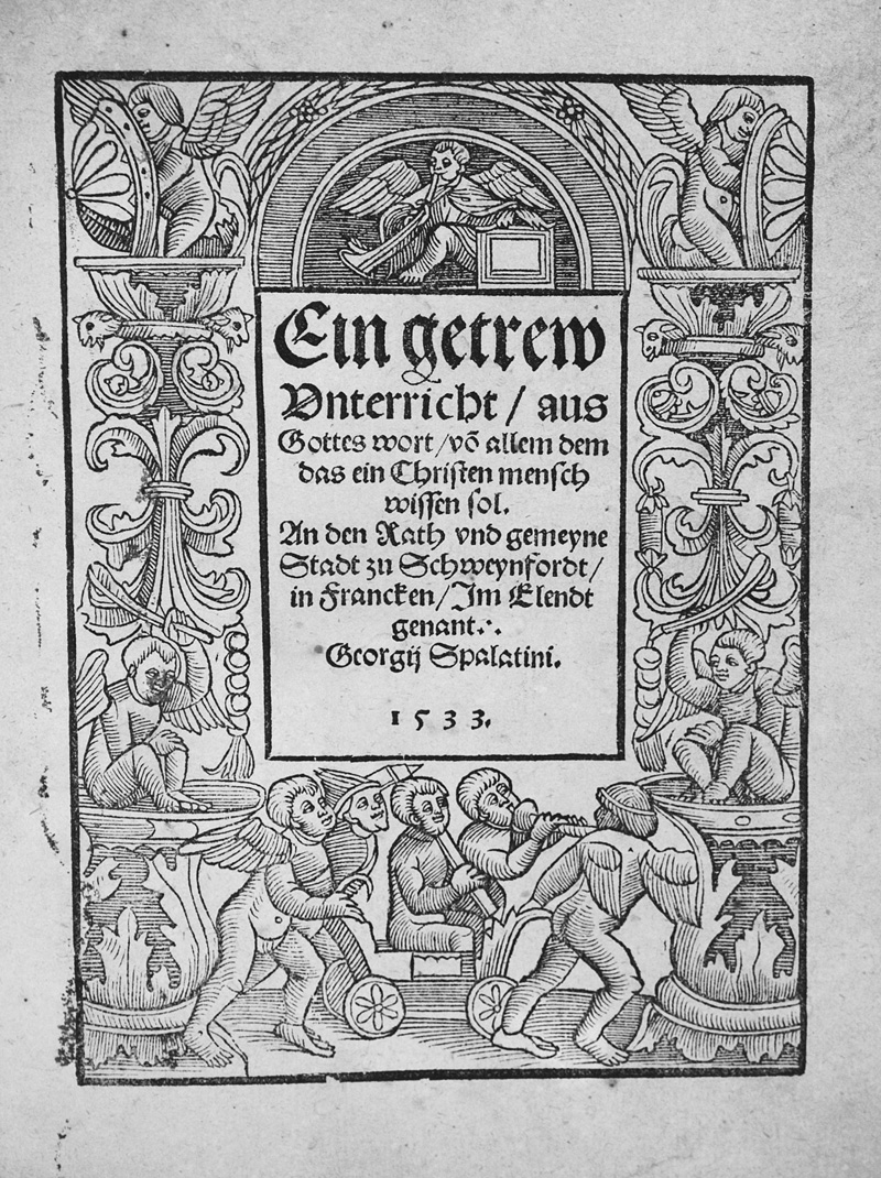 Lot 1192, Auction  126, Spalatin, Georg, Ein getrew Unterricht