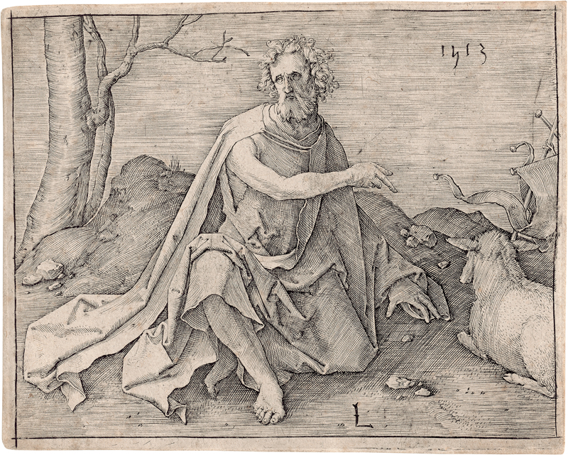 Lot 5158, Auction  126, Leyden, Lucas van, Johannes der Täufer in der Wüste