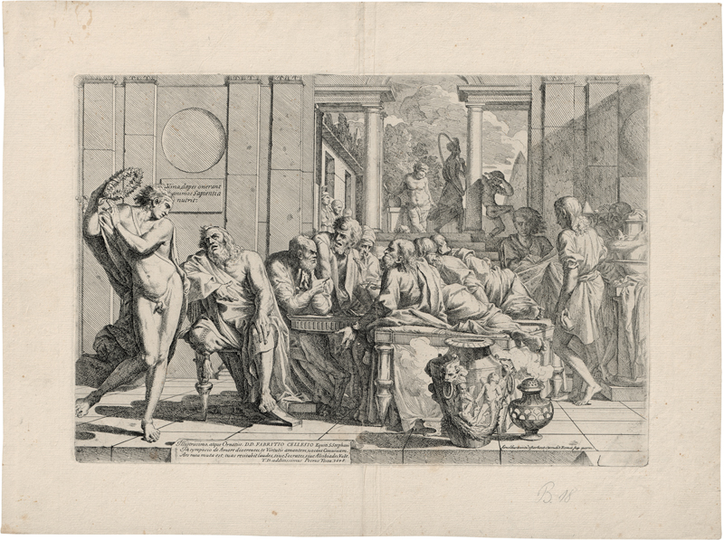 Lot 5240, Auction 126, Testa, Pietro, Sokrates am Tisch mit seinen Freunden