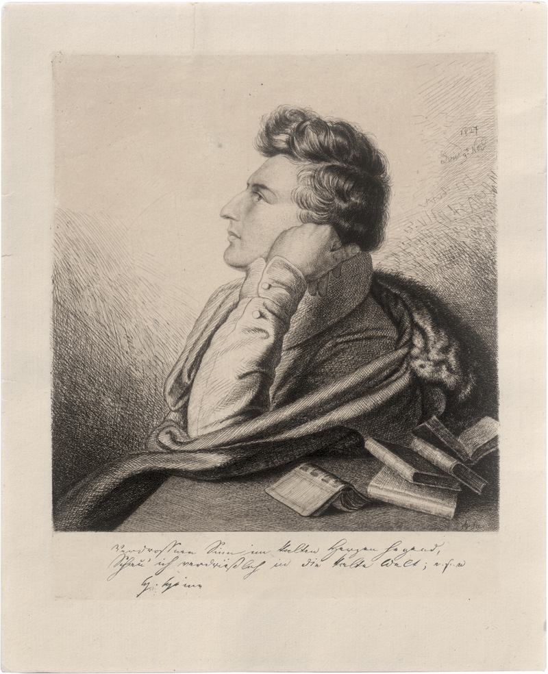 Lot 5364a, Auction 126, Grimm, Ludwig Emil, Bildnis Heinrich Heine