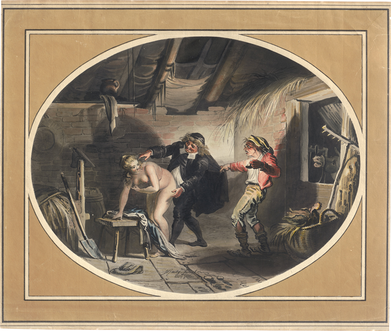 Lot 5405, Auction  126, Ramberg, Johann Heinrich, Tête-à-tête im Stall