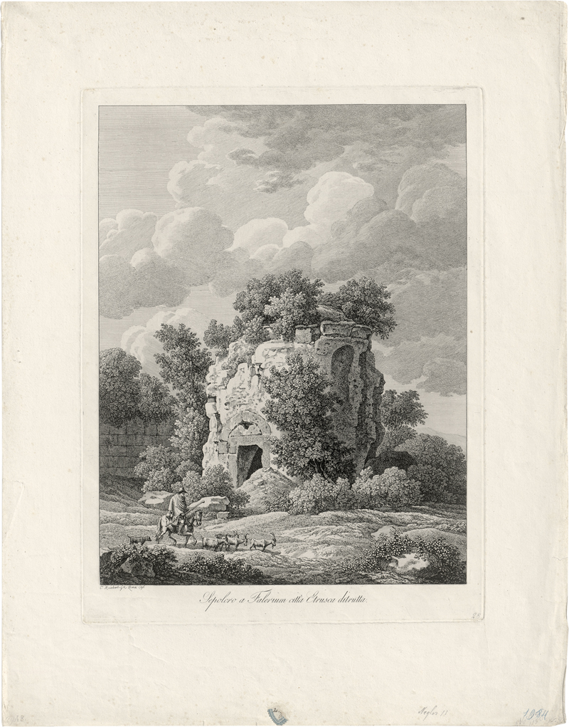 Lot 5406, Auction 126, Reinhart, Johann Christian, Sepolcro a Falerium