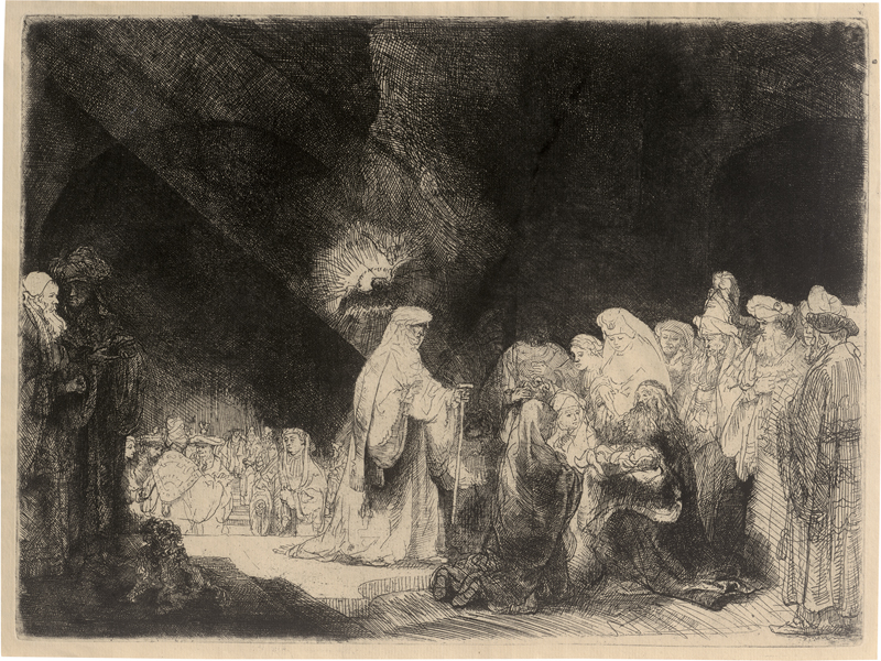 Lot 5665, Auction 126, Rembrandt Harmensz. van Rijn, Die Darstellung im Tempel