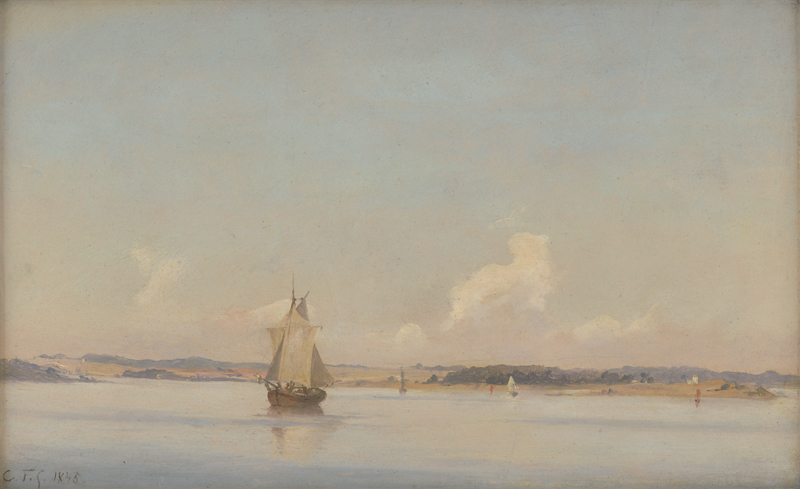 Lot 6094, Auction  126, Sørensen, Carl Frederik, Segelschiff vor der Küste Dänemarks