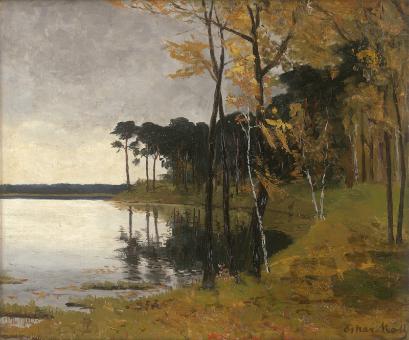 Lot 6201, Auction 126, Moll, Oskar, Märkischer Waldsee im Herbst
