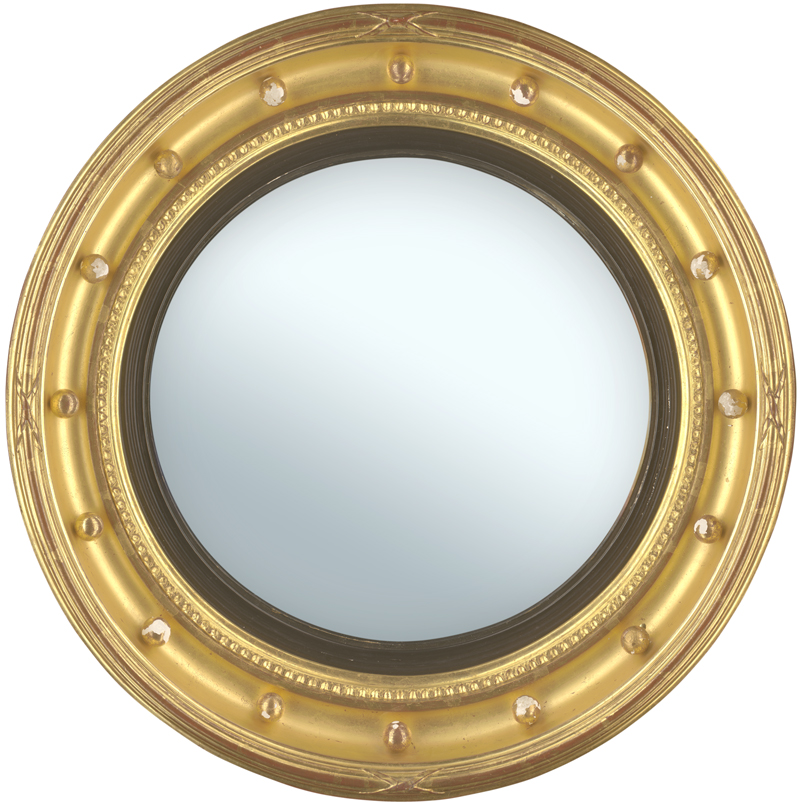 Lot 6256, Auction 126, Spiegelrahmen, Konvex-Spiegel im Regency-Stil, Englisch 19. Jh.