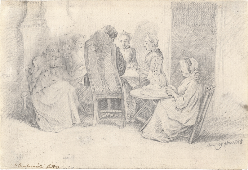 Lot 6601, Auction 126, Chodowiecki, Daniel Nikolaus, Der kleine l'Hombre-Tisch.