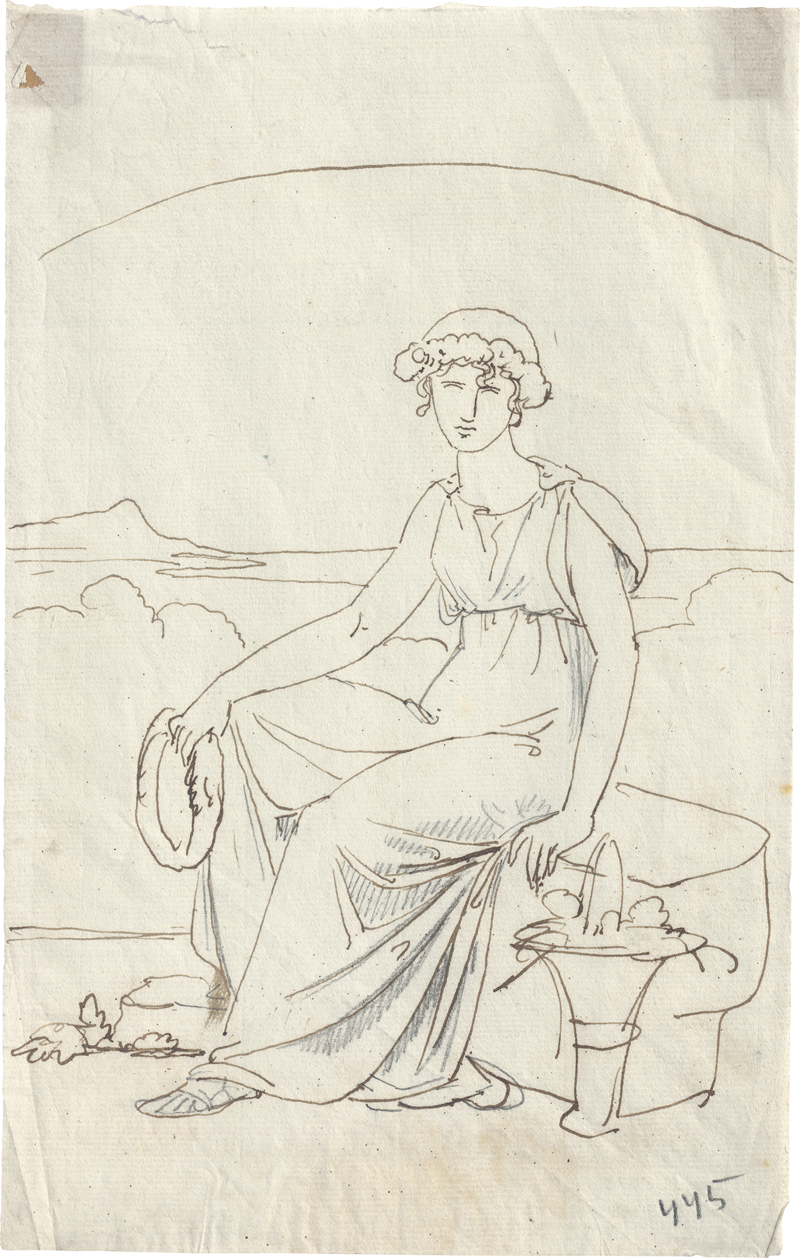 Lot 6615, Auction 126, Lund, Johann Ludvig Gebhard, Ida Brun als Flora vor einer Landschaft