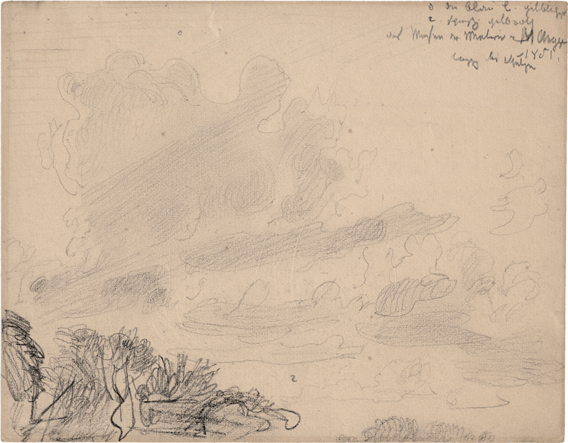 Lot 6633, Auction 126, Gille, Christian Friedrich, Wolkenstudie