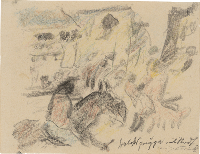 Lot 7034, Auction 126, Corinth, Lovis, Volksgruppe mit Stadt