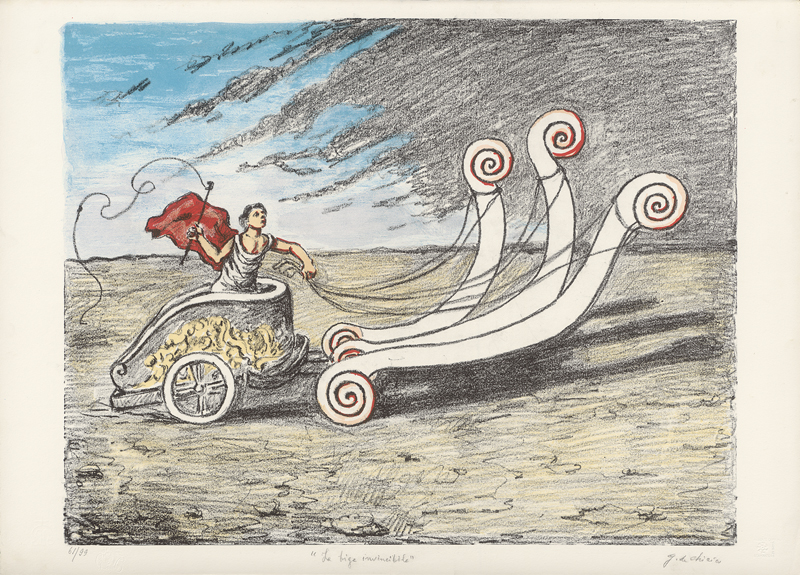 Lot 8068, Auction 126, Chirico, Giorgio de, La biga invincibile