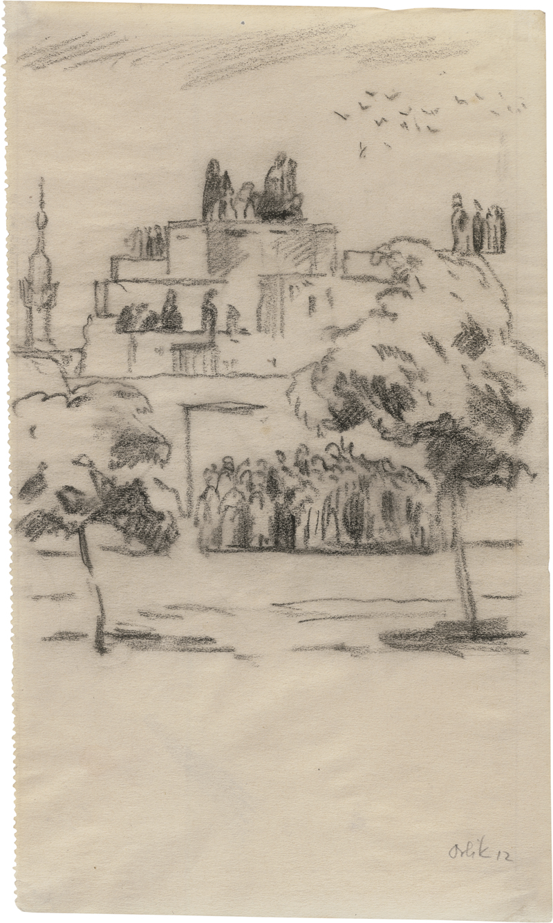 Lot 8211, Auction 126, Orlik, Emil, Nordafrikanische Stadt