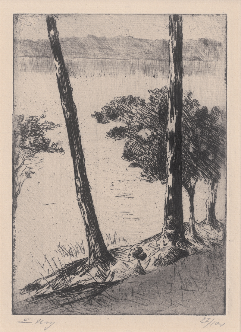 Lot 8286, Auction 126, Ury, Lesser, Sitzendes Paar an der Havel