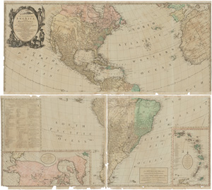Los 1 - Bowles, Henry Carington - New Four-sheet-Map Atlas of the World displayed - 1 - thumb