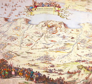 Lot 115, Auction  127, Blaeu, Johannes, Porto Longone Forteresse de la Toscane, Dans l'Isle d'Elbe