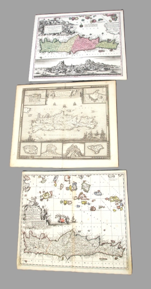 Los 158 - Kreta - Konvolut von 10 teils kolorierten Kupferkarten - 1 - thumb