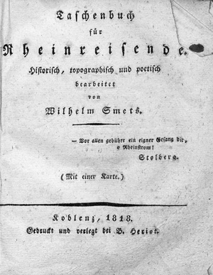 Los 231 - Smets, Wilhelm - Taschenbuch für Rheinreisende - 0 - thumb