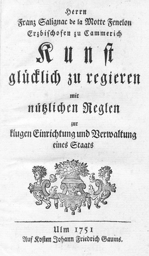 Los 517 - Fénélon, François de Salignac de la Mothe - Kunst glücklich zu regieren - 1 - thumb