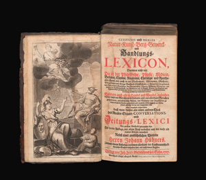 Lot 526, Auction  127, Hübner, Johann, Curieuses und reales Natur-Kunst-Berg-Gewerck- und Handlungs-Lexicon