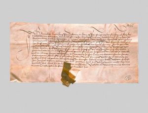 Lot 1024, Auction  127, Heinrich zu Hardegg, Erbschaftskunde zur Bestätigung eines Pachtzehnten