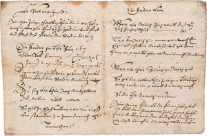 Los 1040 - Rossarznei und geistliches Lied - Deutsche Handschrift auf Papier. Deutschland 1728 - 0 - thumb