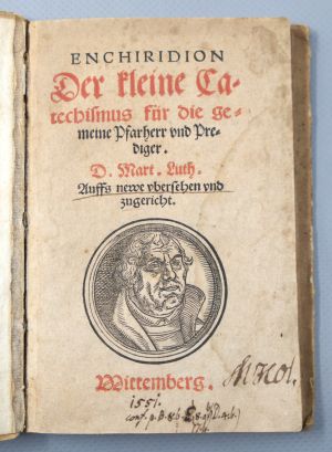 Los 1154 - Luther, Martin - Enchiridion. Der kleine Catechismus für die gemeine Pfarrherr und Prediger - 1 - thumb