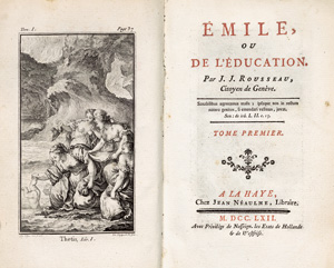Lot 2139, Auction  127, Rousseau, Jean-Jacques, Émile, ou de l'éducation