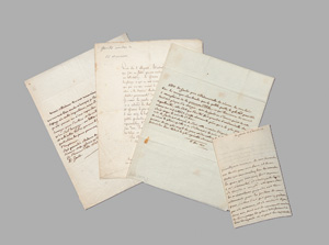 Lot 2515, Auction  127, Genlis, Félicité Comtesse de, 4 interessante Briefe, teils  über Theater. 1811