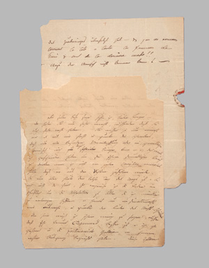 Lot 2548, Auction  127, Voss, Luise Gräfin von, Brief an den Dichter Friedrich de la Motte Fouqué. 1816