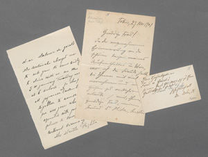 Lot 2559, Auction  127, Dohi, Keizo, Brief und Karte an Rosa von Gerold. 1901