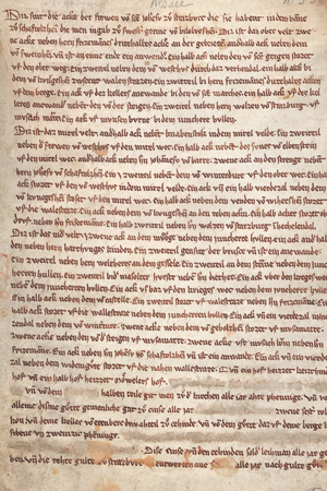 Lot 2590, Auction  127, Gesine von Bilolvesheim, Beurkundung einer Mitgift. Deutsche Handschrift auf Pergament. 