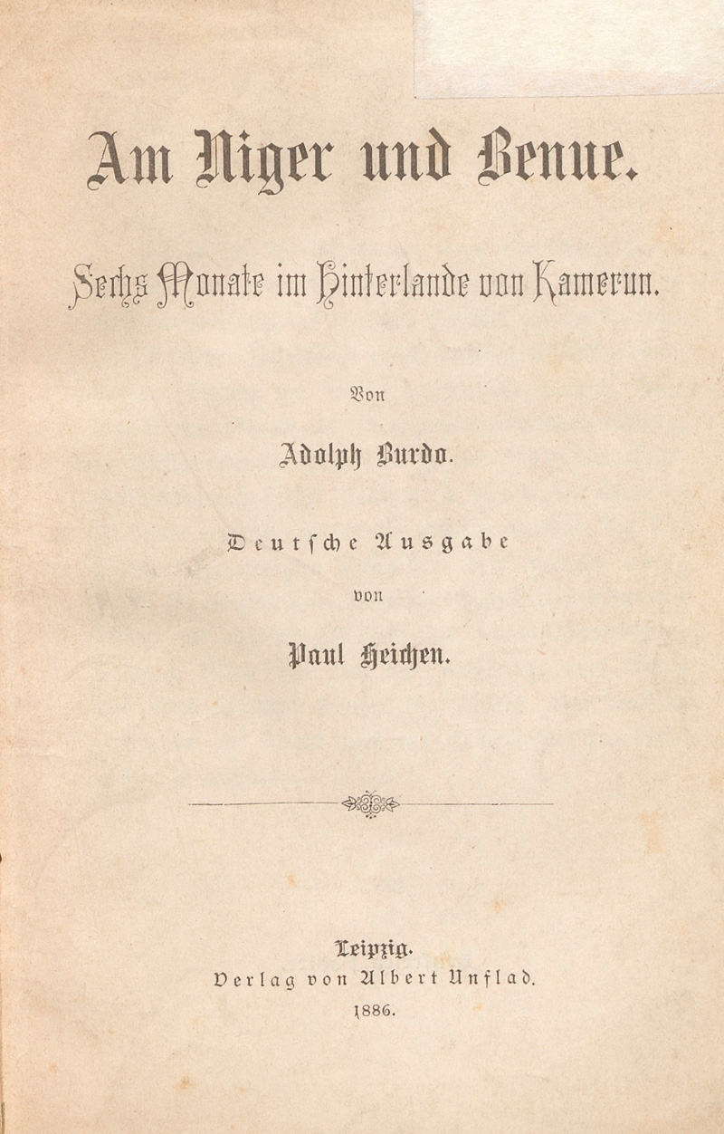 Lot 44, Auction 127, Burdo, Adolph, Am Niger und Benue