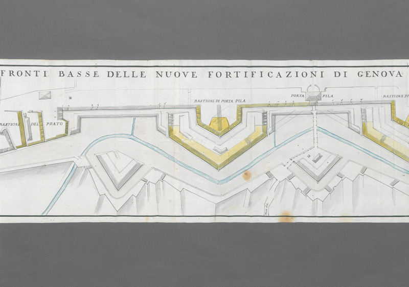 Lot 135, Auction  127, Fronti Basse, nouove fortificazioni di genova verso la foce del bisagno