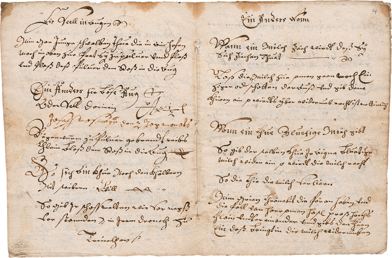 Lot 1040, Auction  127, Rossarznei und geistliches Lied, Deutsche Handschrift auf Papier. Deutschland 1728
