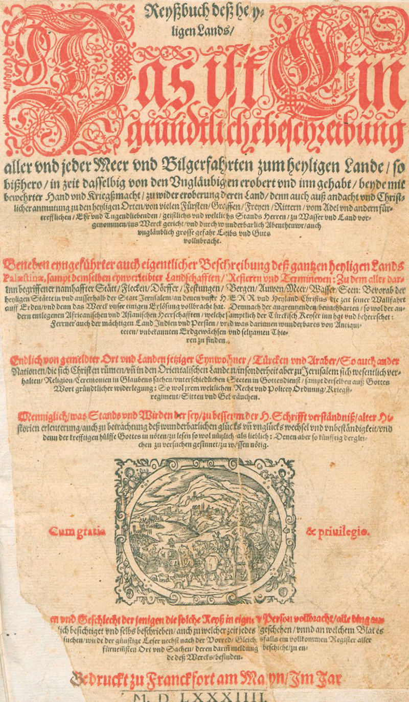 Lot 1119, Auction  127, Feyerabend, Sigmund, Reyßbuch dess heyligen Lands