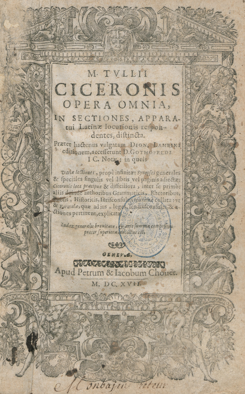 Lot 2018, Auction  127, Cicero, Marcus Tullius, Opera omnia in sectiones