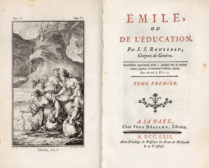 Lot 2139, Auction  127, Rousseau, Jean-Jacques, Émile, ou de l'éducation