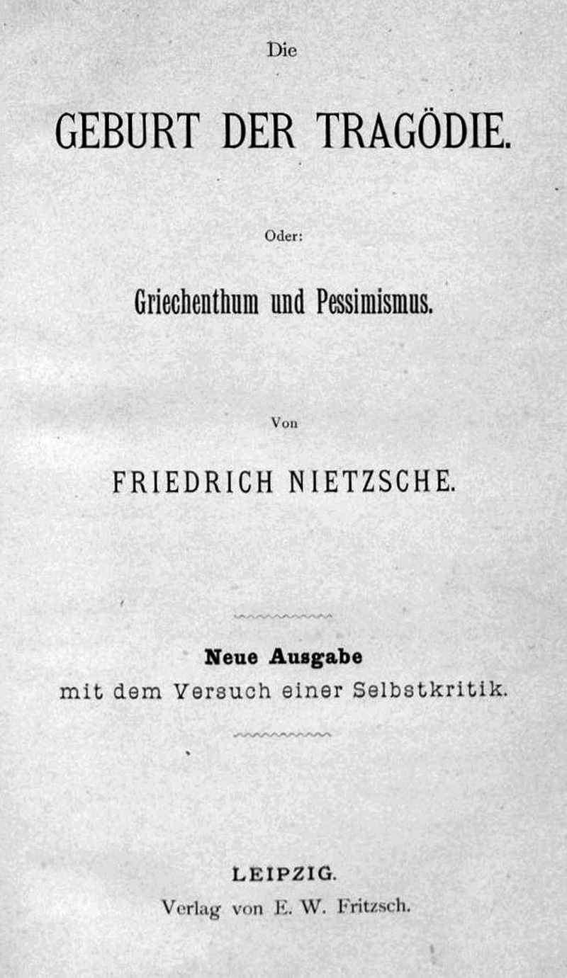 Lot 2187, Auction  127, Nietzsche, Friedrich, Die Geburt der Tragödie
