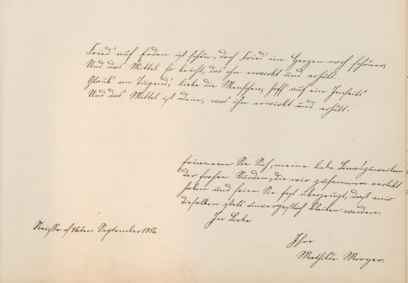 Lot 2540, Auction  127, Poesie-Album, eines jungen Mädchens aus schlesischem Adel. 1854-1858