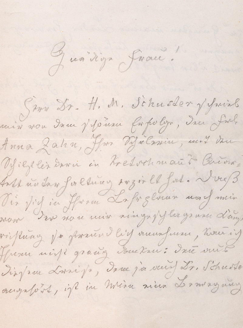 Lot 2628, Auction  127, Franz, Robert, Brief an Henny Ohlmann in Frankfurt a. M. + Beilage. 1885