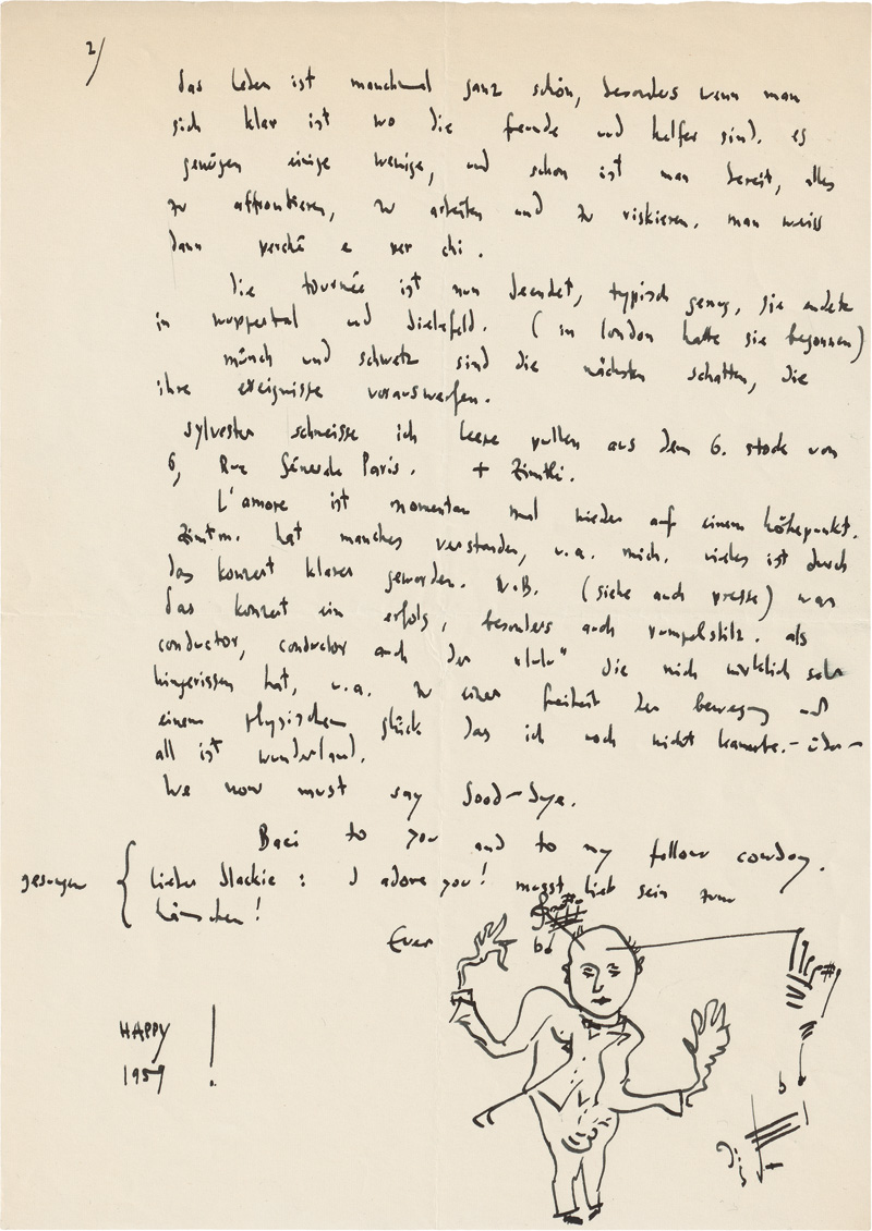 Lot 2630, Auction  127, Henze, Hans Werner, Konvolut Briefe und Postkarten. 1956-1967