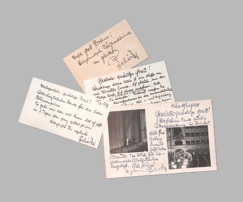 Lot 2634, Auction  127, Lehár, Franz, Konvolut Autographen. 1925-1940